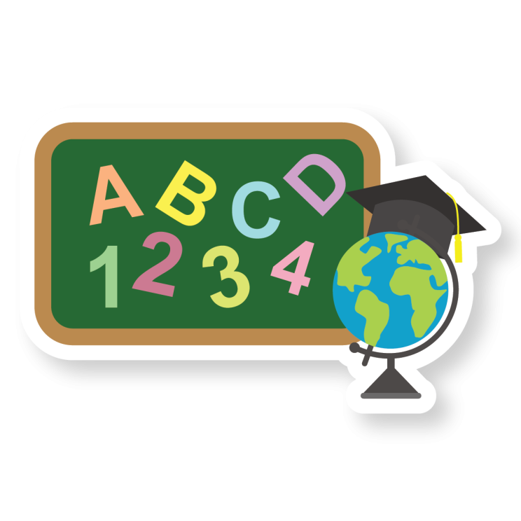 Chalkboard with Globe